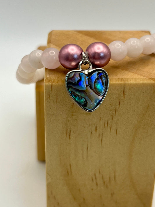 Dainty Pink Glass Bead Bracelet